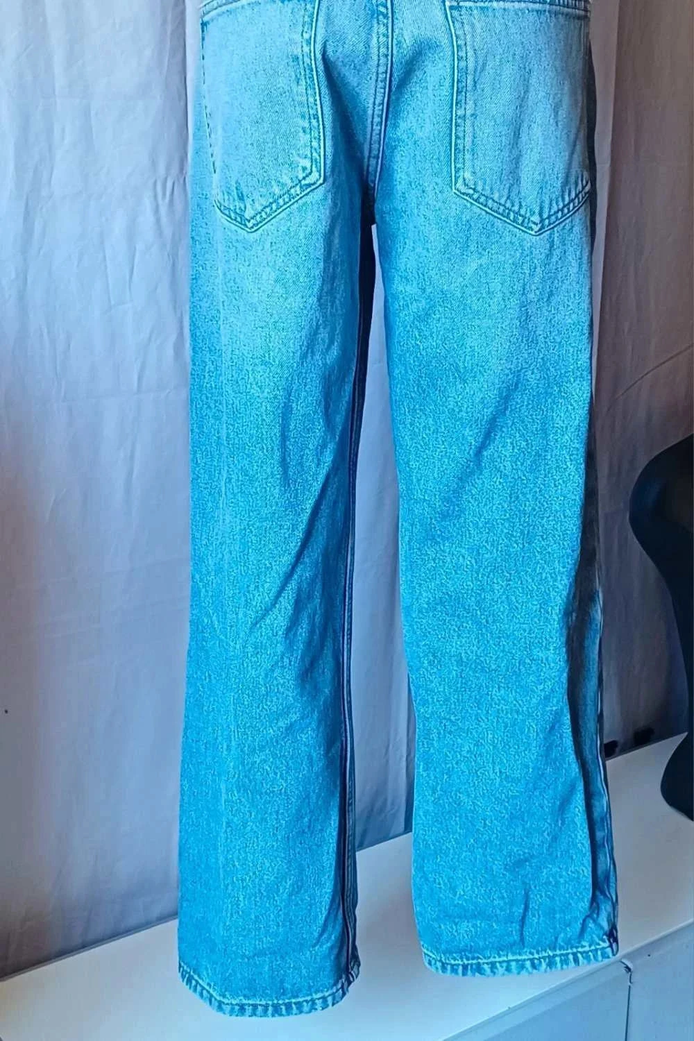 Jean straight Zara de cintura alta talla 40 – photo 8